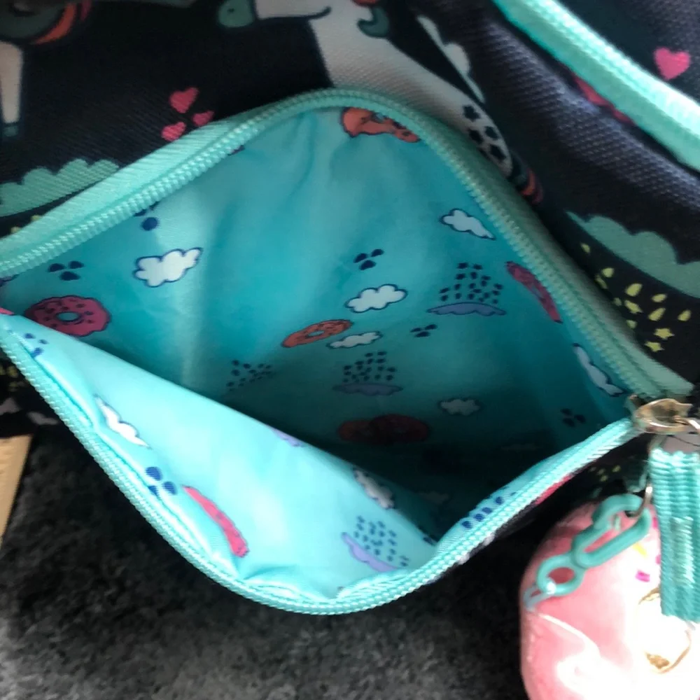 Multi pocket and unicorn backpack large
